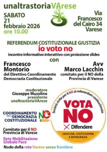 Evento pubblico comitato per il NO