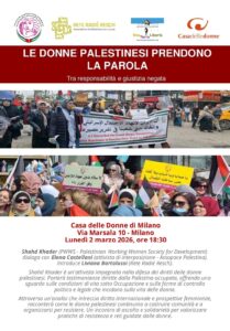 Le donne palestinesi prendono la parola