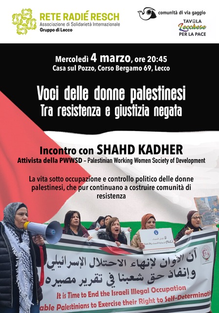 Voci delle donne palestinesi. Tra resistenza e giustizia negata