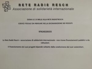 Donazione 5 X mille Rete Radié Resch