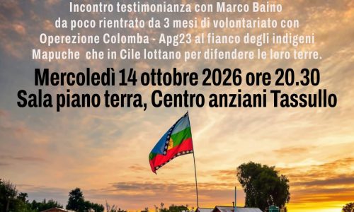INCONTRO SUI MAPUCHE a TRENTO