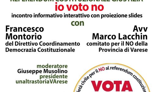 Evento pubblico comitato per il NO